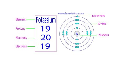 potassium ion electrons|Potassium – Protons – Neutrons – Electrons – Electron .